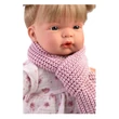 Kép 3/3 - Llorens: Joelle 38cm-es baba hanggal kötött kabátban sállal