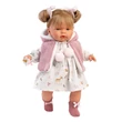 Kép 1/3 - Llorens: Joelle 38cm-es baba hanggal őzikés ruhában