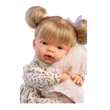Kép 3/3 - Llorens: Joelle 38cm-es baba hanggal szőrös mellényben