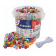 Kép 1/2 - PlayBox: Átlátszó és színes gyöngy szett 1200 db-os