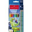 Kép 1/2 - Faber-Castell: Dinoszauruszos Grip színesceruza készlet 10+3db-os csomag
