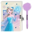 Kép 2/2 - Disney: Jégvarázs 2 titkos napló lakattal és pom-pomos tollal 12x18cm 60 lapos