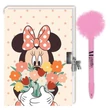 Kép 2/2 - Disney: Minnie Egér titkos napló lakattal és pom-pomos tollal 12x18cm 60 lapos