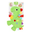 Kép 2/4 - Little Stars: Dinoszauruszos rágókás, csörgős nyálkendő
