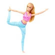 Kép 3/7 - Barbie: Hajlékony jóga baba szőke hajjal - Mattel