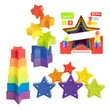 Kép 1/4 - Little Stars: Színes csillag formájú toronyépítő bébijáték