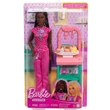 Kép 1/4 - Barbie barna hajú gyerekorvos karrierbaba játékszett - Mattel