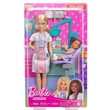 Kép 1/4 - Barbie szőke hajú fogorvos karrierbaba játékszett - Mattel