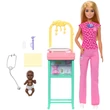 Kép 2/5 - Barbie szőke hajú gyerekorvos karrierbaba játékszett - Mattel