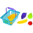 Kép 1/6 - Játék zöldségek és gyümölcsök kosárban többféle színben BZ7023