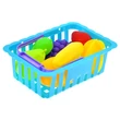 Kép 4/6 - Játék zöldségek és gyümölcsök kosárban többféle színben BZ7023