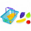 Kép 6/6 - Játék zöldségek és gyümölcsök kosárban többféle színben BZ7023