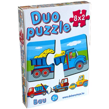 DUO Puzzle munkagépekkel - D-Toys