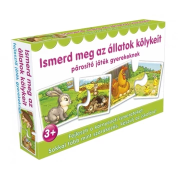 Ismerd meg az állatok kölykeit párosító játék