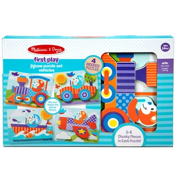 Járművek fa óriás puzzle - Melissa & Doug