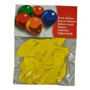 Citromsárga színű lufi 12 db-os kiszerelésben 71582