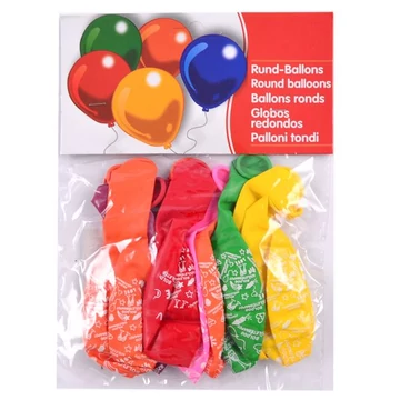 Születésnapos lufi többféle színben 10 db-os kiszerelésben 71079