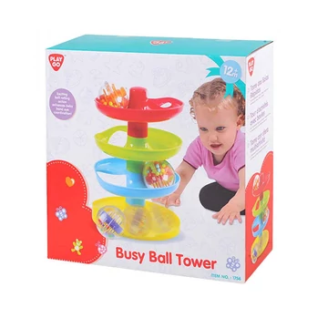 Playgo: Bébi golyópálya torony három golyóval