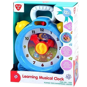 Playgo: Zenélő színes bébi óra