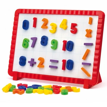 Quercetti: Mágneses tábla színes számokkal- 48db-os