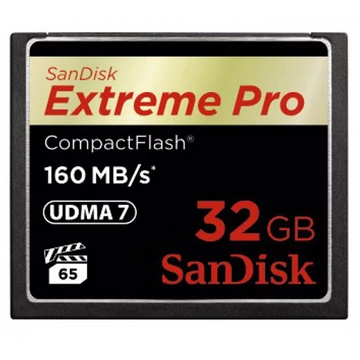 Sandisk cf extreme pro 32 GB memóriakártya 160mb/s SDCFXPS-032G-X46 (123843)