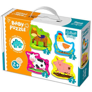 Kisállatok a farmon bébi puzzle szett - Trefl