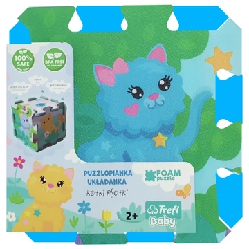 Csintalan cicák szivacs puzzle - Trefl