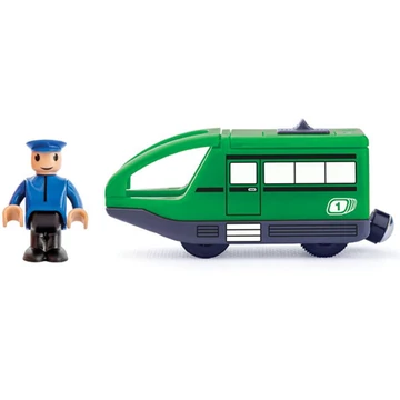 Modern zöld elektromos mozdony - Woodyland