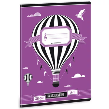 Általános iskolai hangjegyfüzet A/5