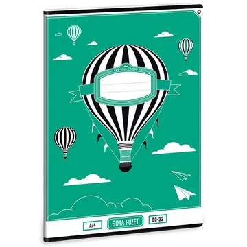 Hőlégballonos sima füzet A/4 80-32