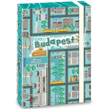 City of Budapest füzetbox gumis pánttal A/5