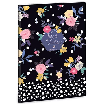 Floral Prism négyzethálós füzet A/4