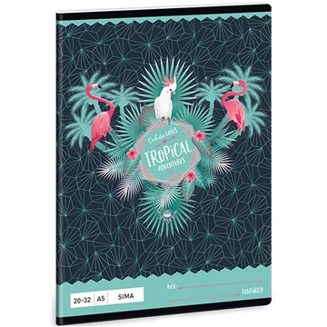 Pink Flamingo 32 lapos sima füzet 20-32 A/5