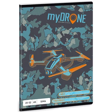 MyDrone 32 lapos sima füzet 20-32 A/5