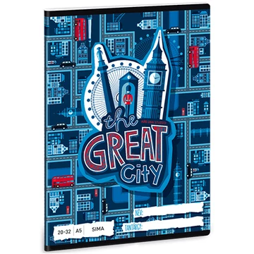 The Great City 32 lapos sima füzet 20-32 A/5
