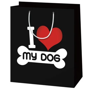 I love my dog óriás ajándéktáska 33x45x15cm