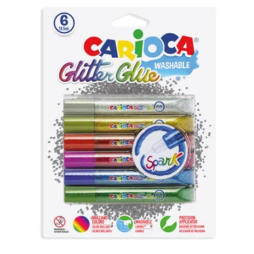 Classic csillámos dekoráló szett 6db-os