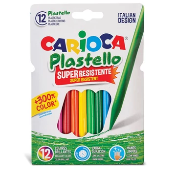 Élénk színű kerek zsírkréta 12 db