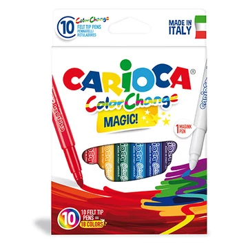 Színváltós filctoll készlet 9+1db - Carioca