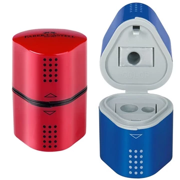 Faber-Castell: Grip tárolós tripla hegyező színes