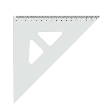 ICO: háromszög vonalzó 45 fokos átlátszó
