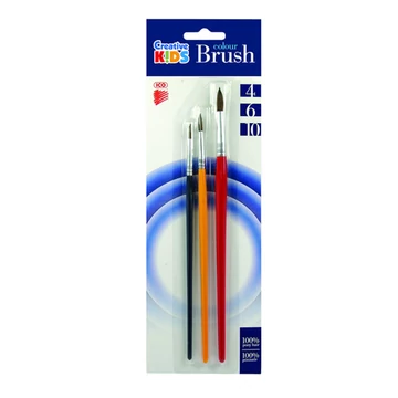 ICO: ecsetkészlet festett fanyelű