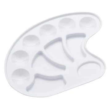 Üres festék paletta és keverőtálca