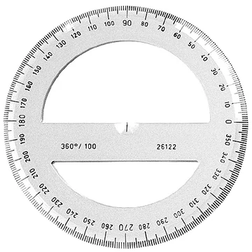 ICO: Koh-I-Noor átlátszó szögmérő 360 fokos