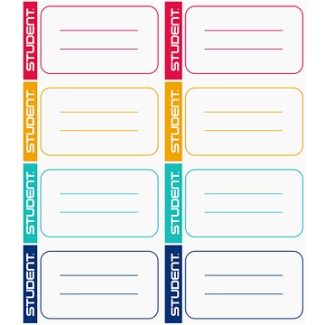 Student füzetcímke 8db