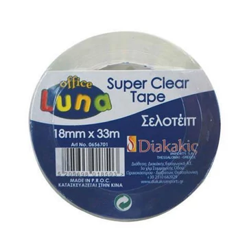 Átlátszó 18mm széles ragasztószalag 33méter 1db