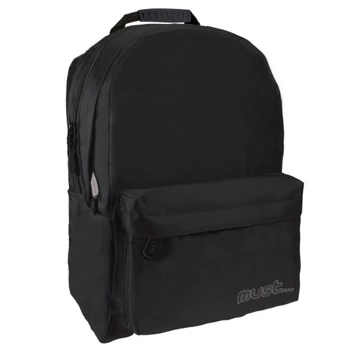 Must: Moon Jeans fekete iskolatáska, hátizsák 32x19x42cm