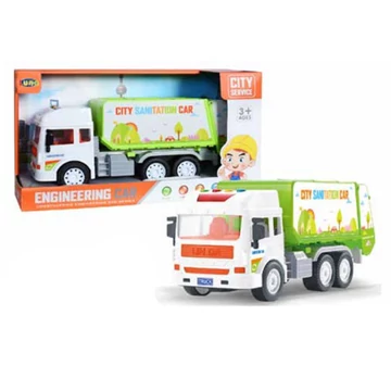 Szemetes autó fénnyel és hanggal