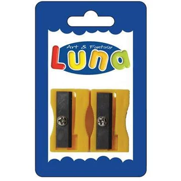 Sárga műanyag hegyező 2db-os