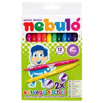 Nebulo: Kétvégű filctoll 12db-os szett